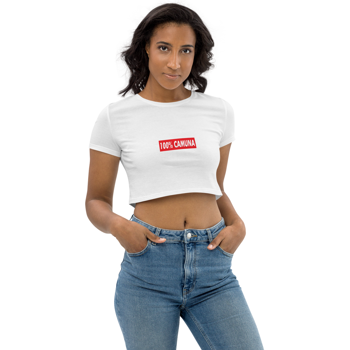 Box Logo Supreme 100% Camuna - Maglietta Donna Crop top