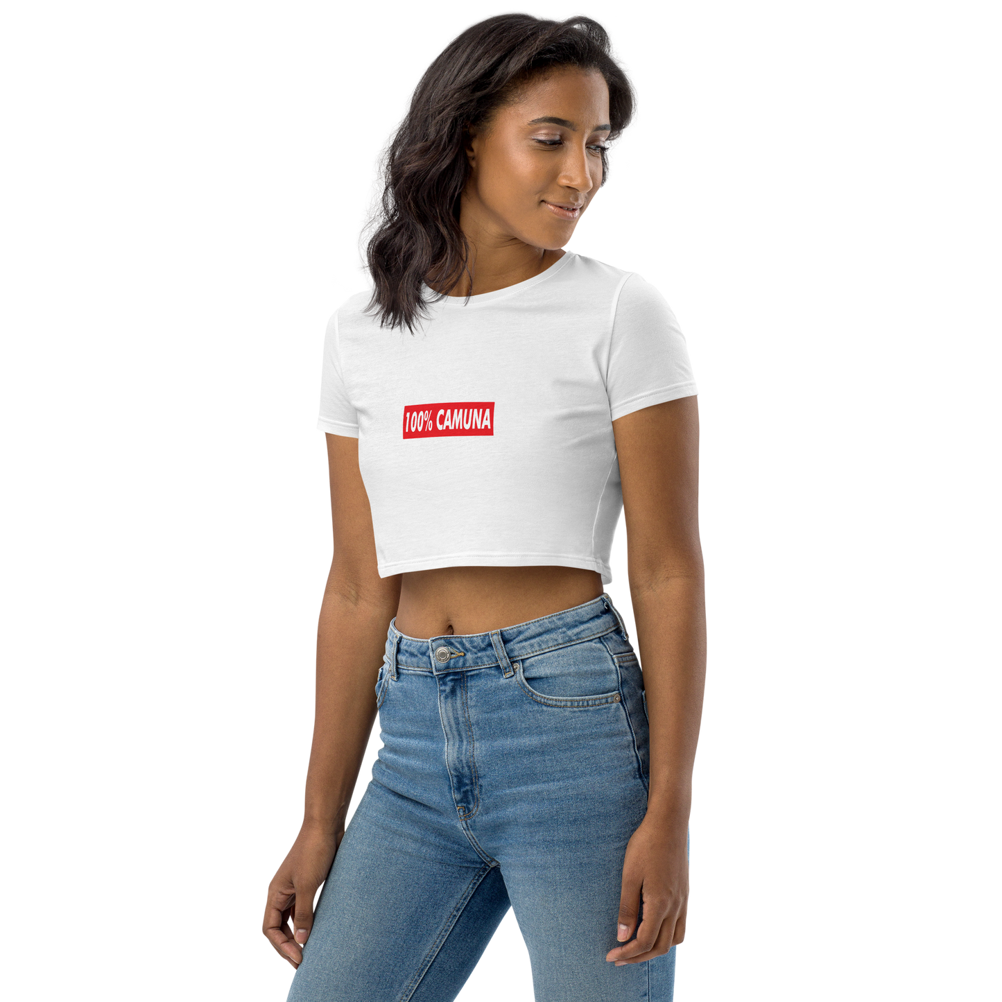 Box Logo Supreme 100% Camuna - Maglietta Donna Crop top